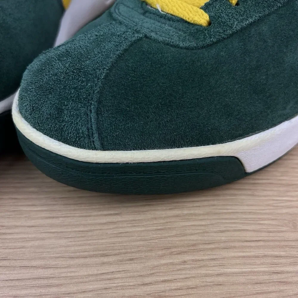 Y2K Nike Bruin Max Oregon Ducks Nike ID Suede Green Gold Men’s Size 12 - Picture 9 of 10
